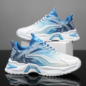 Zapatos de Verano para Hombre, Nuevos Zapatos Deportivos Transpirables de Malla, Versátiles, con Suela Gruesa, para Correr, Casuales, Estilo Papá - Product Image 1