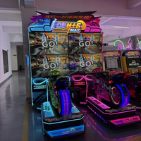 Simulateur de course de moto à deux joueurs de haute qualité, machine d'arcade à monnayeur pour parcs d'attractions et centres de jeux