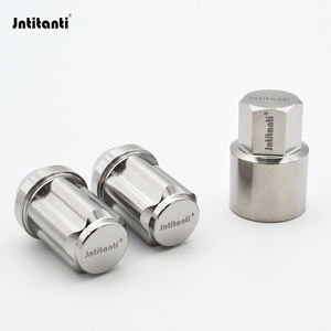 Jntitanti 10,9 grado M12 * 1,5*35mm <span class=keywords><strong>tornillo</strong></span> de titanio tuerca de rueda asiento de cono <span class=keywords><strong>antirrobo</strong></span> Gr.5 con llave de titanio nueva condición - Product Image 5