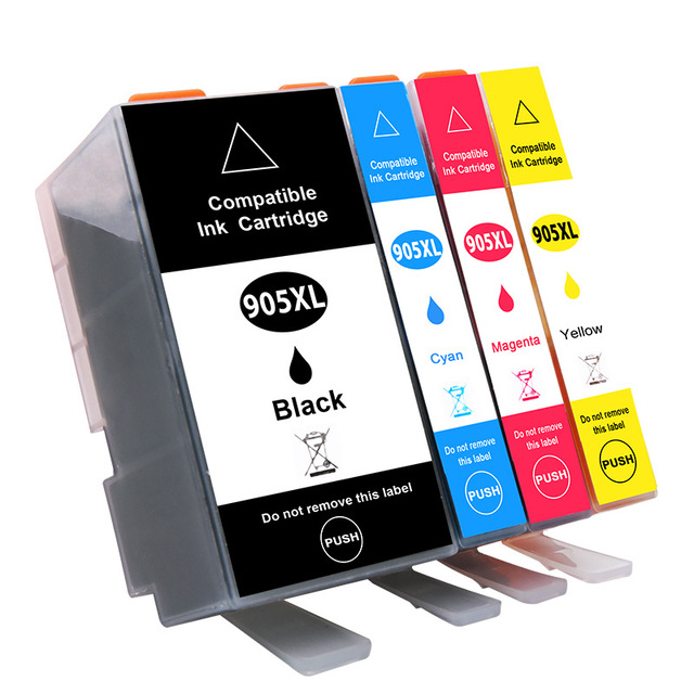 905 909 905XL 909XL for Hp905 Premium Color Compatible Ink Cartridge for HP Officejet Pro 6960 6970 Printer