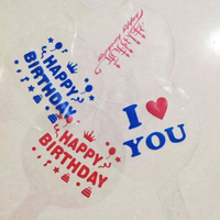 Vente en gros de ballons publicitaires imprimés avec logo personnalisé Ballon Bobo rond avec cœur et étoile Ballons à led imprimés avec logo personnalisé PVC/TPU
