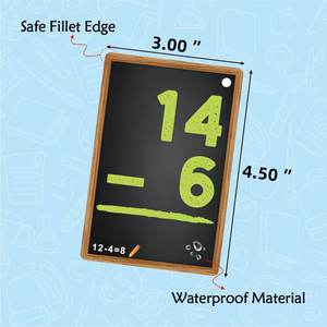 Tarjetas de Matemáticas para Niños de Primaria, Herramienta de Educación Temprana para Operaciones Aritméticas Básicas: Sumar y Restar, Hechas de Papel - Product Image 4