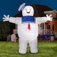 Modèle de personnage gonflable personnalisé Ghostbusters pour décoration de fête d'Halloween en extérieur dans la cour
