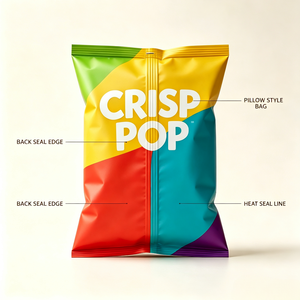 Bolsa con Sellado Trasero Personalizada OEM, MOQ Bajo, Varios Tamaños, para Papas Fritas, Paquete Familiar, Embalaje para Venta Minorista en Línea y Fuera de Línea - Product Image 3