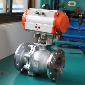 Válvula de Bola de Brida de Acero Inoxidable Neumática Dongqi, Válvula de Regulación de Cierre de Alta Temperatura a Prueba de Explosiones de Vapor 304 - Product Image 3