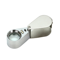 Portable Pocket 20X Full Metal Optical Foldable Jewelry Loupe Magnifier for Jeweler Coins Stamps Antiques