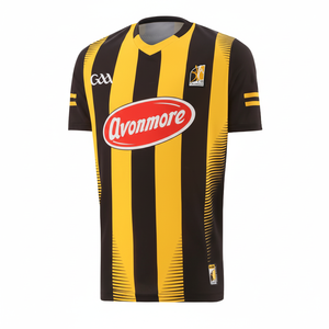 เสื้อฟุตบอลผ้าโพลีเอสเตอร์100% สไตล์ย้อนยุคโลโก้ด้านหน้าแขนสั้นน้ำหนักเบาแข็งแรงออกแบบได้ตามต้องการ - Product Image 1