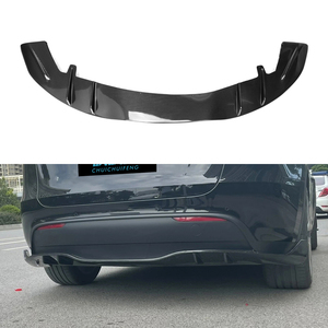Kits de cuerpo de difusor de labio de parachoques trasero de estilo V de fibra de carbono de alta calidad alerón de coche para <span class=keywords><strong>Tesla</strong></span> Model Y 2021-UP - Product Image 3