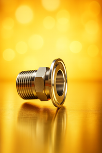 Nhanh chóng cài đặt vệ sinh Tri kẹp Adapter 304 thép không gỉ áp suất thấp Hex nữ/nam chủ đề ferrule cho phụ kiện đường ống - Product Image 2