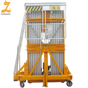Nuovissima Piattaforma di Lavoro Aerea Idraulica in Lega di Alluminio a Doppio Montante <span class=keywords><strong>Convertibile</strong></span> con Motore Elettrico e Altezza Massima della Piattaforma - Product Image 5