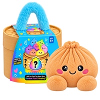 HUIZHEN Nouveau produit transfrontalier : Adorables boulettes anti-stress en plastique/PVC et peluche, avec panier vapeur, unisexe, Chine