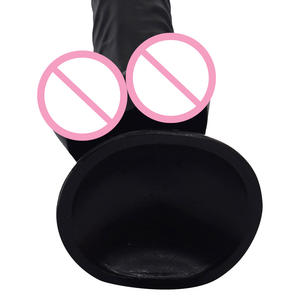 Real Feeling Black Big <span class=keywords><strong>Dildo</strong></span> Starker Sauger Künstlicher PVC Penis <span class=keywords><strong>15</strong></span> Zoll Super Long 40 cm Long <span class=keywords><strong>Dildo</strong></span> - Product Image 5