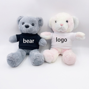 Venta al por mayor de la sublimación de peluche oso de peluche camiseta marca su logotipo personalizado lindo peluche suave oso de peluche juguetes de peluche - Product Image 3