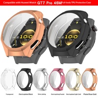 Étui de protection rigide PCTPU pour WATCH GT 7 Pro 46mm, coque intégrale avec protection d'écran en verre trempé 9H intégrée