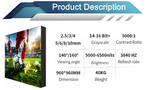 Écran LED extérieur personnalisé en promotion, pleine couleur, P2.5 P3 P4 P5, mur LED commercial, grand panneau d'affichage, effet 3D, haute qualité - Product Image 3