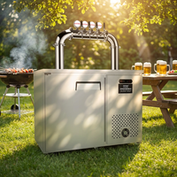 Distributeur de bière et de boissons en acier inoxydable à double refroidissement, directement de l'usine, avec service de personnalisation du logo OEM