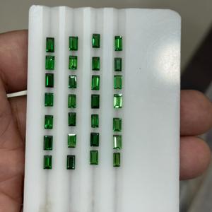 Pierre précieuse naturelle Tsavorite, taille baguette calibrée, qualité supérieure, grenat Tsavorite vert, pierres lâches pour la fabrication de bijoux - Product Image 5