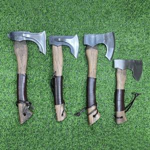 उच्च स्तर 1055 स्टील लकड़ी के हैंडल स्प्लिटिंग कुल्हाड़ी काटने के उत्तरजीविता के साथ कुल्हाड़ी हिकारी विकिंग कुल्हाड़ी - Product Image 6