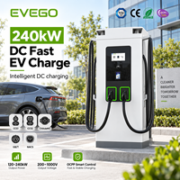 EVEGO TUV CE Chargeur rapide DC haute puissance pour véhicules électriques, application intelligente, CCS1 CCS2 GB/T NACS, station de charge rapide à double pistolet pour autoroute