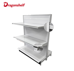 מדפי גונדולה ממתכת של וולמארט, מדפי סופרמרקט, מדפי חנות קמעונאית, מדפי סופרמרקט לתצוגה - Product Image 5