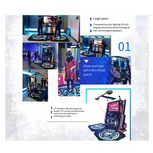 Macchina <span class=keywords><strong>da</strong></span> Ballo VR per Adulti, Attrezzatura <span class=keywords><strong>da</strong></span> Gioco Arcade con Sensore di Movimento Duale per <span class=keywords><strong>2</strong></span> <span class=keywords><strong>Persone</strong></span>, Hardware per Sale <span class=keywords><strong>Giochi</strong></span> - Product Image 4