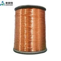 Fil de cuivre rond émaillé de diamètre personnalisé 0,05 mm-5,00 mm, revêtement en polyuréthane soudable pour l'électronique