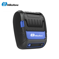Printer Thermal Mini 2 in 1 Nirkabel 58mm untuk Label dan Struk, Portabel, USB ESC POS TSPL 90mm/s, Barcode QR Code SDK MHT-P58F