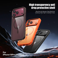 Coque de téléphone magnétique anti-chute pour iPhone 18 Pro Max, coque de protection transparente en acrylique pour iPhone 17, haute qualité, en stock