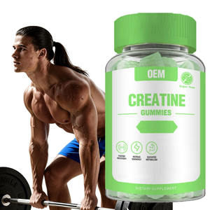 Gummies à la créatine pré-entraînement, <span class=keywords><strong>guarana</strong></span>, stimulant énergétique, clarté mentale, essentiels pour le sport et la remise en forme, sans sucre, sans gluten, pour adultes, musculaire - Product Image 1