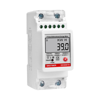 SINOTIMER Medidor de Energía Bidireccional, Medidor de Energía Bidireccional, 230VAC, 5(60)A, Modbus-RTU RS485, para Sistemas PV, 1600imp/kWh