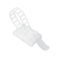 Pince de câble réglable modèle d'usine pinces d'assortiment en plastique noir en Nylon rond pince de câble en Nylon auto-adhésif pince de câble