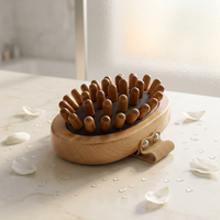 Brosse de massage corporelle en bois pour le soin de la peau, outil de drainage lymphatique, brosse corporelle, masseur anti-cellulite, outil de massage en bois pour la thérapie corporelle