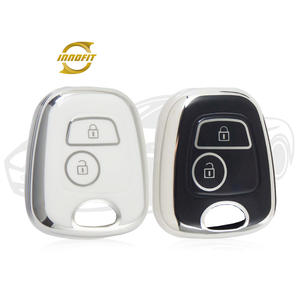 Housse de protection pour clé de voiture Innofit PUF2 en TPU pour <span class=keywords><strong>Peugeot</strong></span> 206 <span class=keywords><strong>208</strong></span> 307 308 Golden Latest Designs - Product Image 1