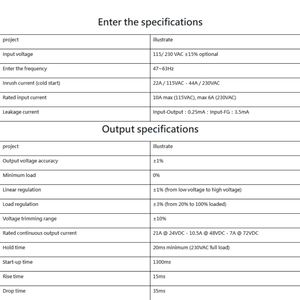 Fuente de Alimentación Accutherm AD1500MS de 500W para Riel DIN de Salida Única con Diodo de Anillo en O Integrado - Product Image 4
