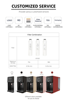 Eau chaude et normale Table Top Distributeur d'eau comptoir ro système purificateur d'eau