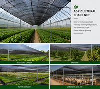 HDPE Warp gebreide UV-bestendige 30%-90% schaduwdoek voor landbouw, ademende beschermingsdoek voor gewassen