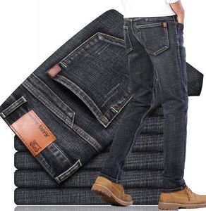 Vendita Diretta dalla Fabbrica <span class=keywords><strong>Jeans</strong></span> da <span class=keywords><strong>Uomo</strong></span> Casual Nuovi Slim Dritti per Inverno Autunno in Denim Spessorato a <span class=keywords><strong>Vita</strong></span> Media Stile High Street - Product Image 4