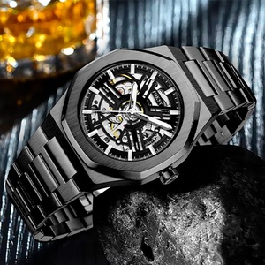 Reloj mecánico automático para hombre, pulsera de marca con logotipo personalizado, marca privada, de lujo - Product Image 4