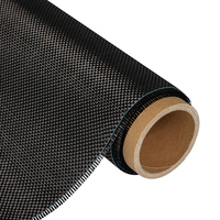 Tissu en fibre de carbone 6K 300g, tissage uni, tissage sergé, résistant au feu