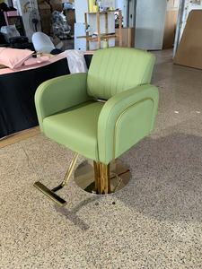 Chaise <span class=keywords><strong>de</strong></span> <span class=keywords><strong>coiffure</strong></span> élégante pour <span class=keywords><strong>salon</strong></span> <span class=keywords><strong>de</strong></span> beauté, base dorée, pour femmes - Product Image 5