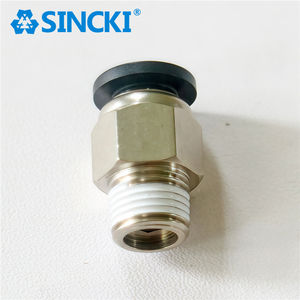 Industrielle Kunststoff-Pneumatikteile Schnellkupplung mit Geradem Außengewinde Luftrohr-Bremsanschluss für Maschinenanwendungen - Product Image 2