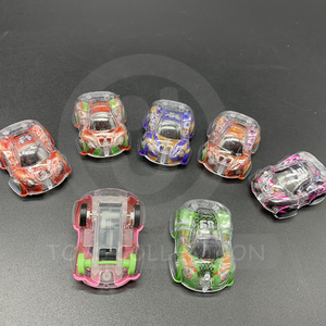 Vente en gros de voitures jouets pour enfants JO TOYS, à tirer en arrière, transparentes, en plastique PP, pour 2 pouces (50 mm), pour les enfants de 5 à 13 ans - Product Image 2