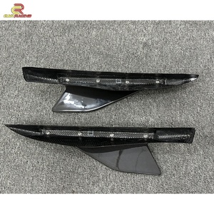 Alerones Laterales de Fibra de Carbono Estilo Capristo para Ferrari 488 GTB 2015-2018, Kits de Conversión de Aletas Laterales, Accesorios para Automóviles - Product Image 2