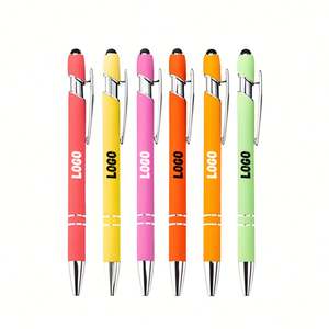 Cadeaux d'affaires promotionnels, stylo à bille personnalisé avec logo imprimé, stylo à bille orange lisse pour hôtel, stylo à bille 1 mm - Product Image 1