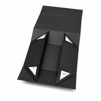 Boîte cadeau rigide pliable avec logo de marque personnalisé, emballage magnétique pliable avec logo personnalisé, fabricant OEM