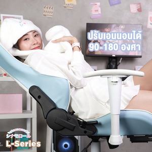 เก้าอี้เกมมิ่งหนังพรีเมียมลายซินนามอโรลสีขาวน่ารักจากซานริโอสำหรับผู้หญิง รุ่นใหม่ล่าสุดจากประเทศไทย - Product Image 5