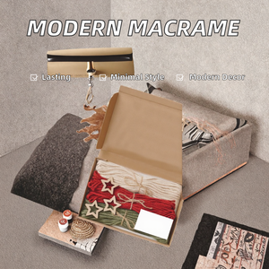 DAMAI Usine En Gros Salon Salle À Manger Mur Art Durable Noeud Gland Frange Macramé Toile De Fond avec Style Minimaliste - Product Image 2