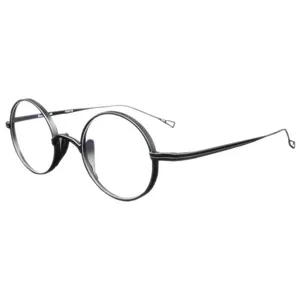 Маленькие круглые титановые очки ручной работы в японском стиле для мужчин, ретро очки для чтения при близорукости с оригинальной коробкой