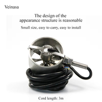 Veinasa XS-IWS01 RS485 Capteur de vitesse du vent miniature à impulsion, haute précision, résolution 0,1 m/s, anémomètre, testeur de volume d'air