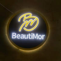 Enseigne lumineuse 3D extérieure, boîte lumineuse publicitaire avec logo LED